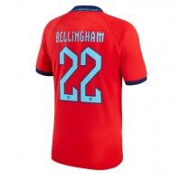 Maglie da calcio Inghilterra Jude Bellingham #22 Seconda Maglia Mondiali 2022 Manica Corta